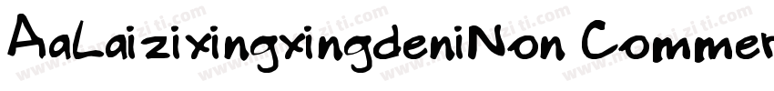 AaLaizixingxingdeniNon CommercialUs字体转换